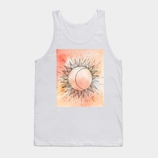  Sun moon tie dye Tank Top